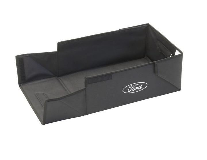 Faltbare Transportbox schwarzer Stoff, mit weißem Ford Oval auf beiden Seiten