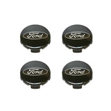 Original Ford Nabendeckel für Alufelgen Schwarz mit Logo 54mm 4er Satz 2037230