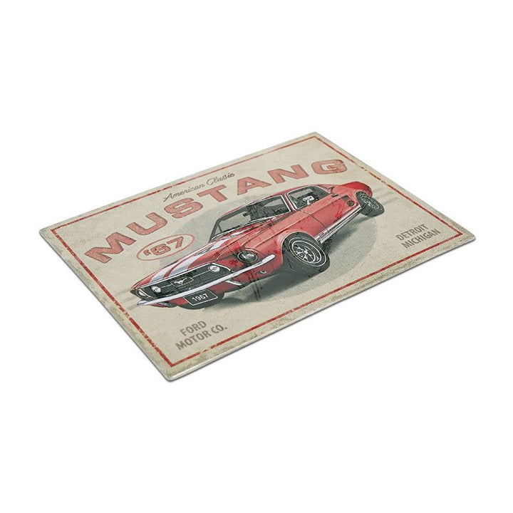 Ford Mustang Magnet Rot 6x8 cm