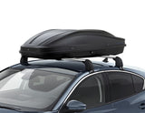 Ford Focus 2018-Aktuell Querträger & G3 Dachbox Elegance Europe 390 Mattschwarz