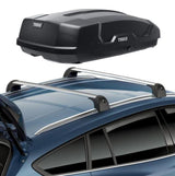 Original Ford Focus 2018-Aktuell Querträger & Thule Dachbox Force XT S