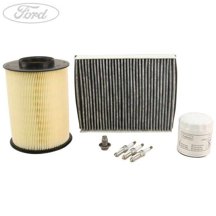 Original Ford Focus 1.0 Service Kit Öl, Innenraumfilter, Zündkerzen 2342420