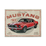 Ford Mustang Magnet Rot 6x8 cm