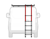 Ford Transit/Tourneo Custom & Q-Top® (Q-Tech)* Get-Up Teleskopleiter, 4 Stufen