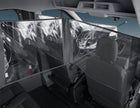 Original Ford Transit Flexibler Innenraumteiler Schutzschild, transparent