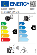 Ford Mach-E (ab 06/2023) (Standard Batterie) 19 Zoll Winterkompletträder - 225/55 R19 103V XL -Falken