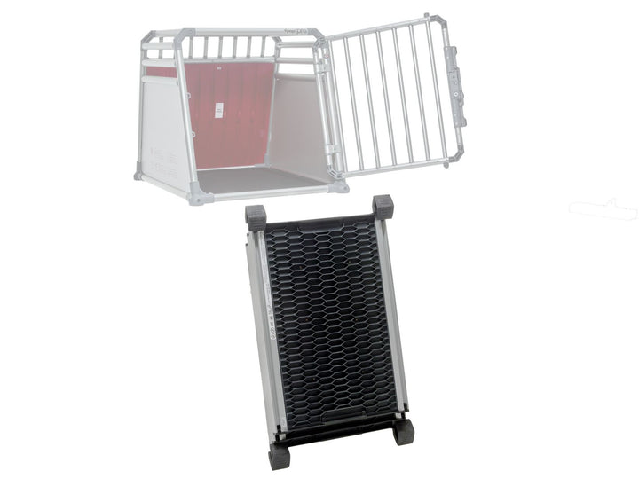 4Pets® EasySteps Teleskop-Hunderampe rutschfest Schwarz & Silber 2423311
