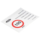 Aufkleber Geschwingigkeitsbegrenzung 100 km/h