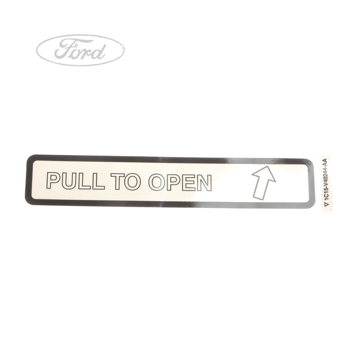 Original Ford Transit Transit Pull To Open Instruction Aufkleber 4447038