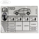 Original Ford Fiesta 2008-2012 Aufkleber 1546800