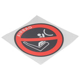 Airbag-Warnaufkleber
