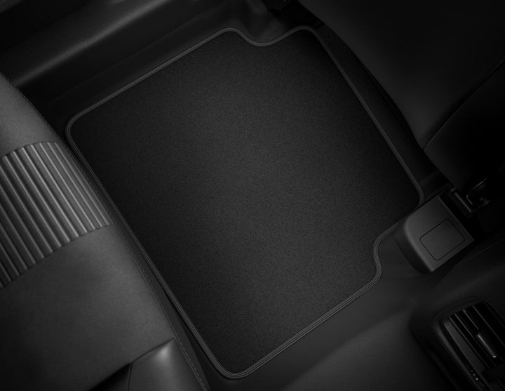 Original Ford Kuga Velours-Teppichfußmatten hinten, schwarz, 2x Naht metallgrau