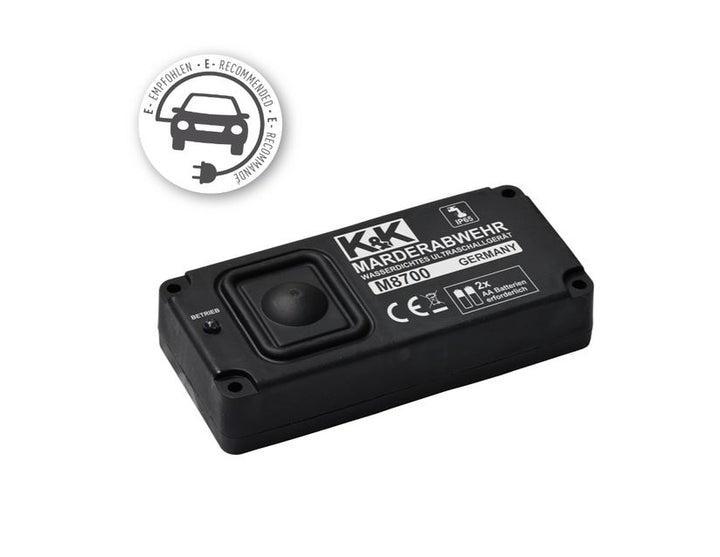 K&K* Marderabwehr M8700, schützt durch Ultraschalltöne, batteriebetrieben