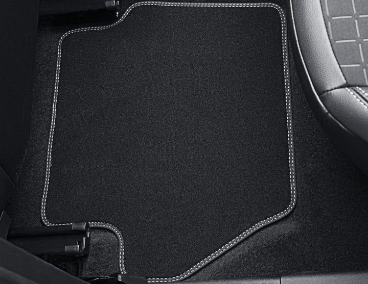 Original Ford Fiesta & Puma Velours-Teppichfußmatten hinten, metallgrau