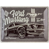 Ford Mustang Meet The Boss Retro Blechschild 30 x 40cm