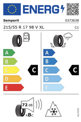 Ford Transit/Tourneo Courier (ab 09/2023) 17 Zoll Winterkompletträder - 215/55 R17 98 V XL -Semperit