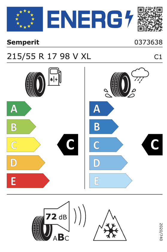 Ford Transit/Tourneo Courier (ab 09/2023) 17 Zoll Winterkompletträder - 215/55 R17 98 V XL -Semperit