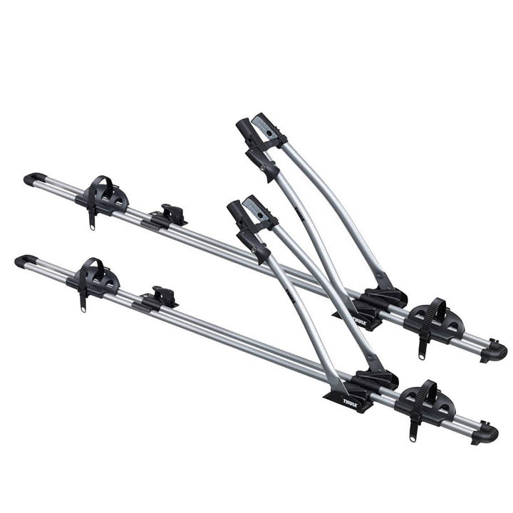 2x ORIGINAL THULE FREERIDE 532 DACH FAHRRADTRÄGER für alle Fahrzeugmarken