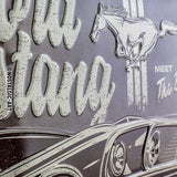 Ford Mustang Meet The Boss Retro Blechschild 30 x 40cm