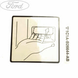 Original Ford Transit Pull To Open Anweisungen Aufkleber 1228618