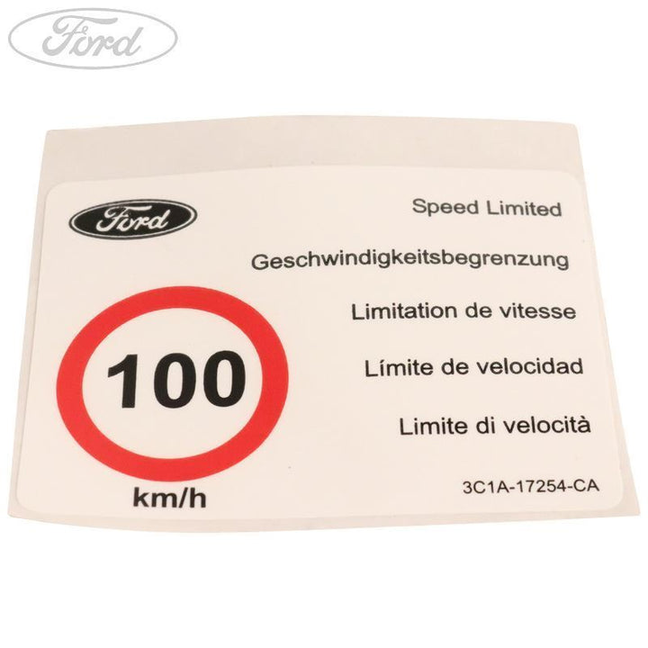 Aufkleber Geschwingigkeitsbegrenzung 100 km/h