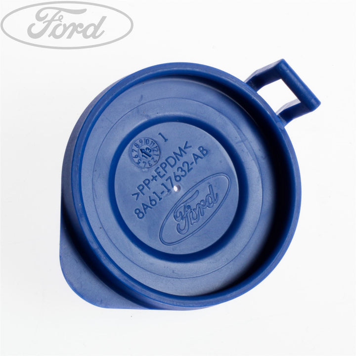 Scheibenwasch-Deckel Kompatibel Mit Ford Fiesta MK6 & Fusion – Ersatzdeckel Für Wischwasserbehälter (1488251) – Blau/gelb, Kunststoff