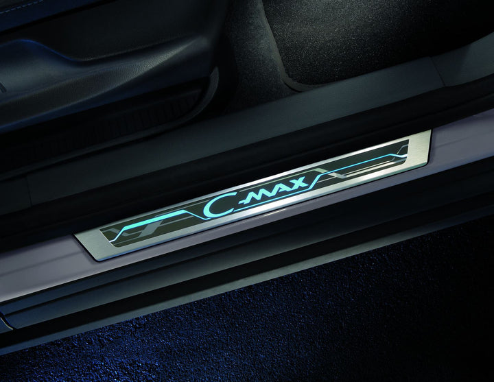 Ford C-Max 2010-2019 Einstiegszierleisten vorne, blau beleuchtetem-Logo 1827775