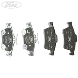 Original Ford Focus 2014-2019 Bremsbeläge hinten für belüftete Scheibe 2019129