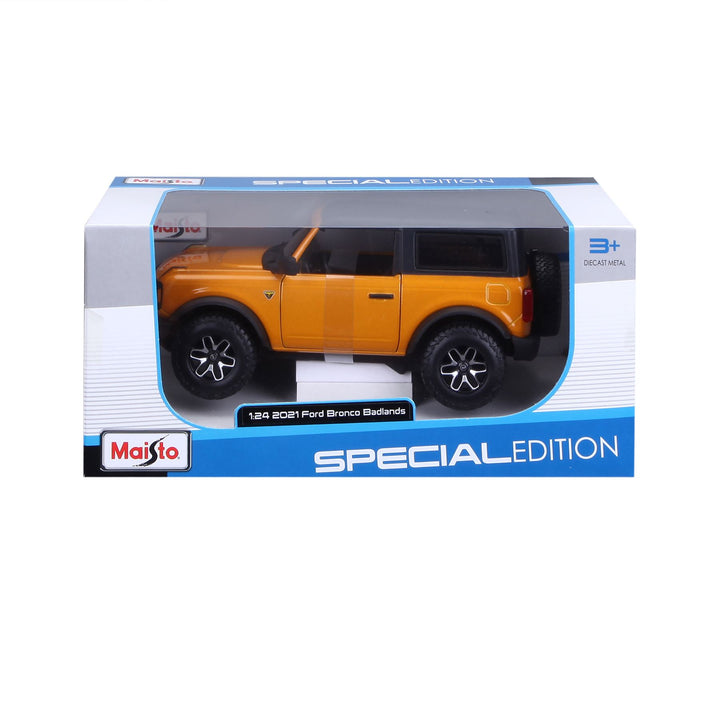 Maisto Ford Bronco Badlands Modellauto Gelb 1:24