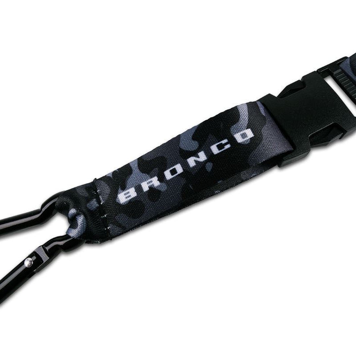 Ford Bronco Schlüsselband Lanyard mit Karabiner Grau Camo
