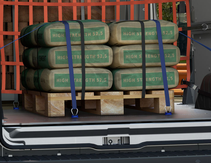 Original Ford Transit Custom Zurrösen blau