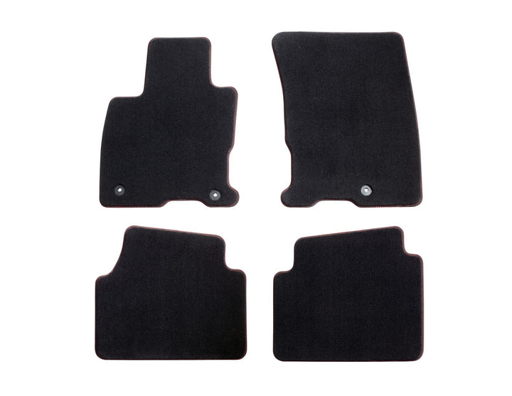 Original Ford Kuga ab 2020 Premium Velours-Fußmatten vorne&hinten,Doppelnaht rot