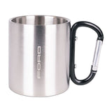 Ford Outdoor Edelstahlbecher mit Karabinergriff Silber 220ml