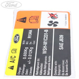 Original Ford Focus /Focus C-MAX Aufkleber 1356027